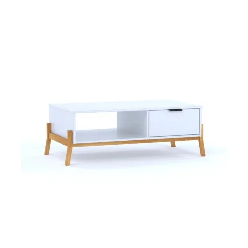 Mesa de living - Línea Tokio- Blanco en Blanco - Mesas de living, Uruguay | Ecowood