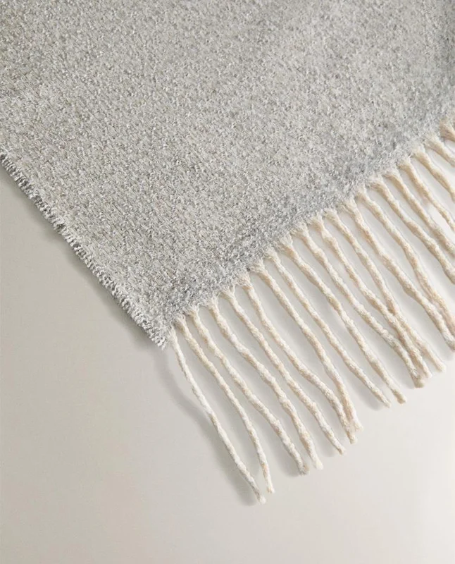 MANTA ESTRUCTURA ROMBOS en Gris - Textiles, Uruguay | Zara Home, vista 3