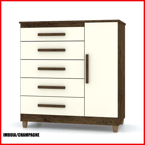 Comoda cajonera con puerta – Line 20016 en Multicolor - Cómodas, Uruguay | Punto Unión