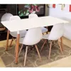 Mesa Eames Rectangular 1,20 Tapa Blanca 100% Mdf - Mesas de arrimo, Uruguay | Muebles Express, vista 3 de 3