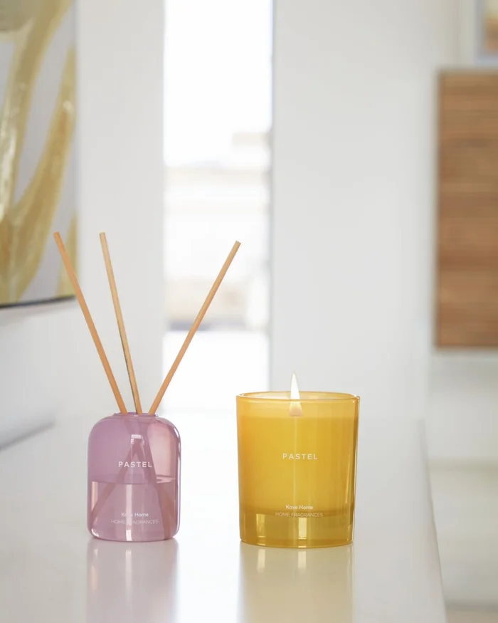 Vela aromática Pastel Clouds 180 gr en Amarillo - Velas y Portavelas, Uruguay | Kavehome, vista 2
