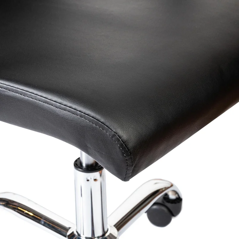 Asiento De Oficina Pu-y-metal Negro Hy-537 en Negro - Sillas de escritorio, Uruguay | Divino, vista 7