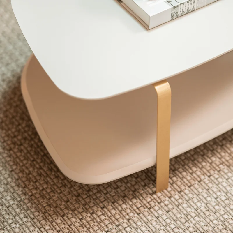 Mesa Ratona Santorini 90CM Organica en Beige - Mesas de living, Uruguay | Balton, vista 5
