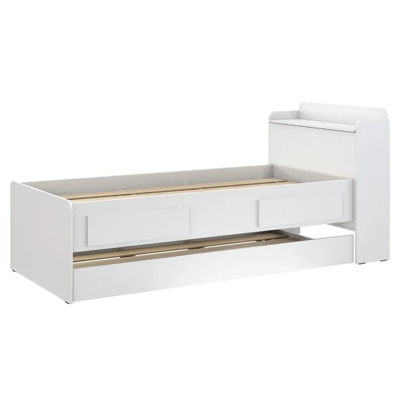 Cama marinera - Onix - Con baúl - 1 Plaza - Blanco en Blanco - Dormitorio, Uruguay | NYR