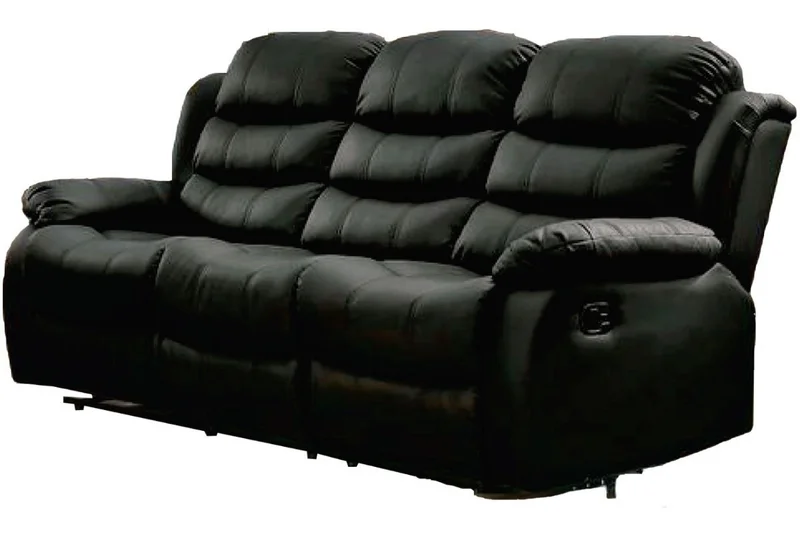 Juego De Living Reclinable 3+2 En Pu Comedor Negro Beverly en NegroMaterial - Muebles, Uruguay | Soy Hogar, vista 7
