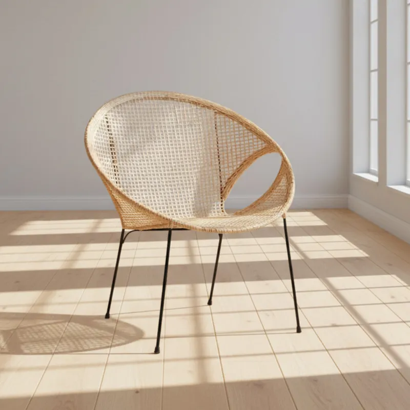 Butaca Rattan-y-madera Natural-beige Suiza Natural en Madera natural - Sillones y sofás, Uruguay | Divino