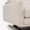 Sofá Veliro 3 plazas de chenilla beige y patas de acero con acabado negro 240 cm FSC Mix Credit en Beige - Sillones y sofás, Uruguay | Kavehome, vista 7 de 10