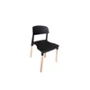 Silla Belloch polipropileno y madera, negra - Sillas, Uruguay | Berna home, vista 4 de 6