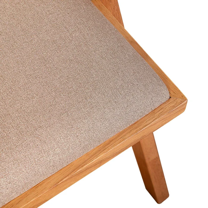 Silla De Comedor Madera-y-tela Natural-beige Inari en Madera natural - Sillas, Uruguay | Divino, vista 5