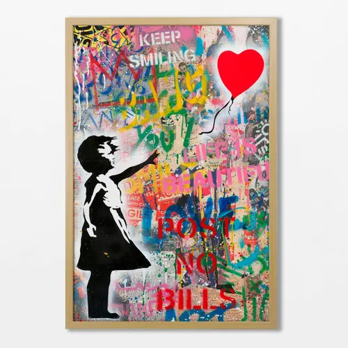 Banksy Grafitti N.02 en Multicolor - Láminas, Uruguay | La Cuadrería