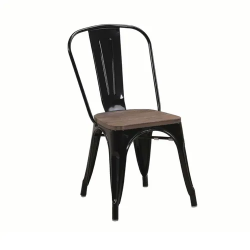 Silla Tolix Metalica Vintage Asiento De Madera Super Oferta - Aparadores y recibidores, Uruguay | Soy Hogar