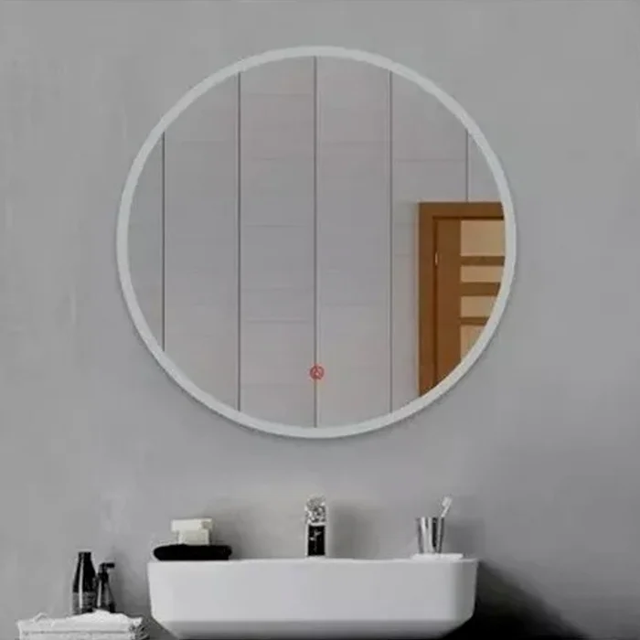 Espejo Blanco Redondo 60 cm Diámetro en Blanco - Espejos, Uruguay | Alta Gracia Deco, vista 3