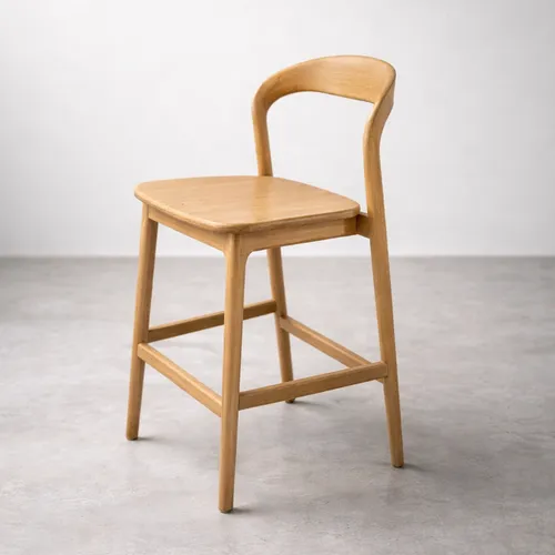 Banqueta en madera teca en Madera natural - Butacas, banquetas y puffs, Uruguay | Entrecasa