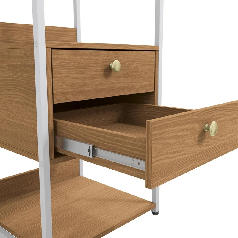 Combo Closet Abierto Modular P49 y P50 - Linea Industrial en Madera natural - Roperos y placares, Uruguay | Balton, vista 13
