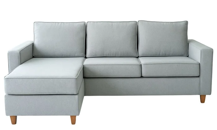 Sofá con Chaise DESIREÉ - Gris en Gris - Sillones y sofás, Uruguay | Finkel