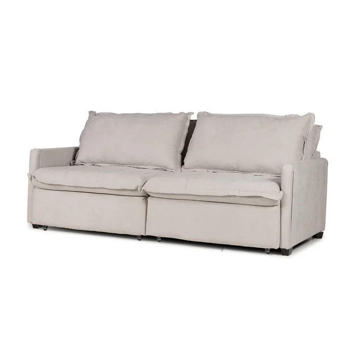 Sofá Cama Oliver - Tela Microfibra - 12073 (Greige) en Gris - Sillones y sofás, Uruguay | NYR, vista 2