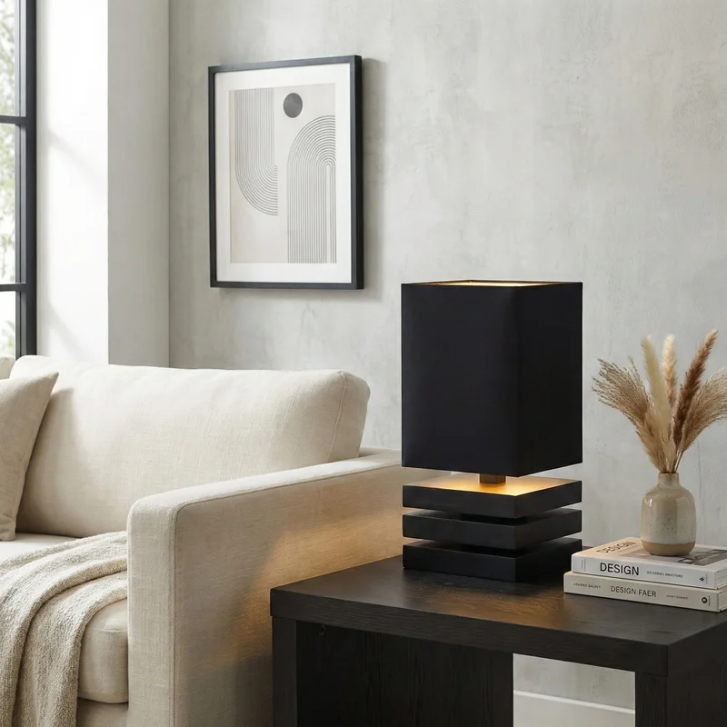 Lámpara de Mesa Zenith Noir en Negro - Lámparas de mesa, Uruguay | La Perla, vista 3