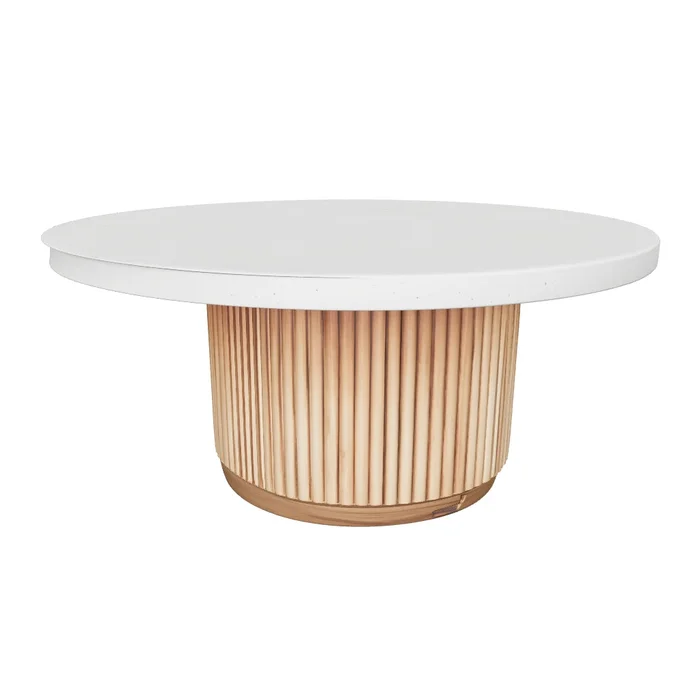 Mesa de Centro de Teca y Terrazo Polo | Casakos en Multicolor - Mesas de comedor, Uruguay | Casakos, vista 9