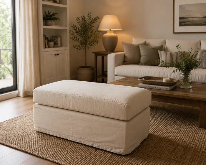 Banqueta Bruna en Beige - Butacas, banquetas y puffs, Uruguay | Decilo con Alma, vista 4