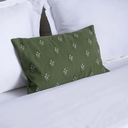 Almohadón Terra Lino-y-algodon Verde Cotton Linen en Verde - Textiles, Uruguay | Divino