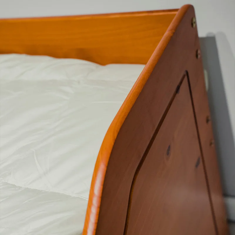 Cama Madera Maciza Con Cajones - 1 plaza - Linea floro - Blanco en Blanco - Dormitorio, Uruguay | Ecowood, vista 7