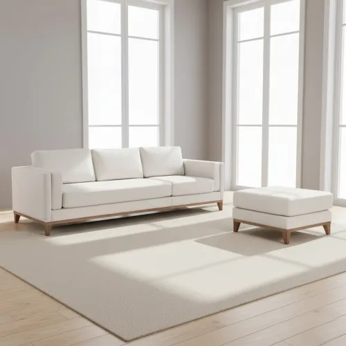 Sillón Con Chaise Más De 4 Cuerpos Tela-premium Blanco Easy Clean Luxor Premium Hueso en Beige - Sillones y sofás, Uruguay | Divino