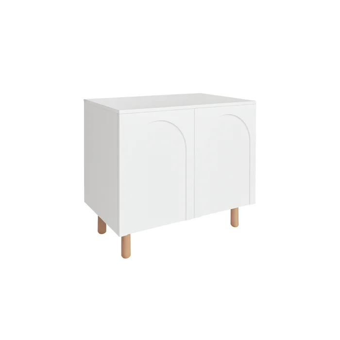 Aparador Coffee Corner Arco 80cm - Blanco en Madera natural - Aparadores y recibidores, Uruguay | Berna home
