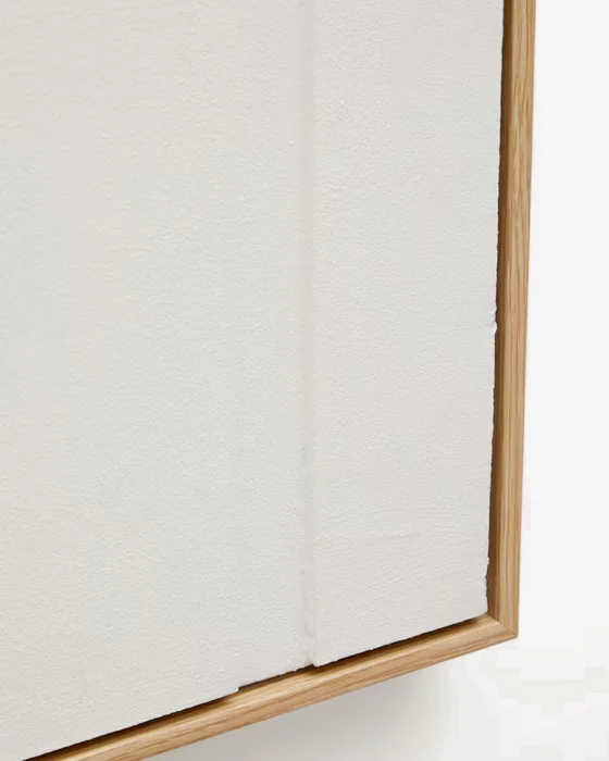 Cuadro Sefri con formas geométricas - rectas blanco 60 x 90 cm en Blanco - Decoración de pared, Uruguay | Kavehome, vista 5