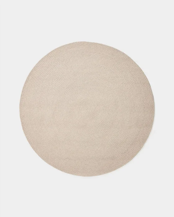 Alfombra Despas de fibras sintéticas crudo Ø150 cm. en Beige - Muebles para el exterior, Uruguay | Kavehome