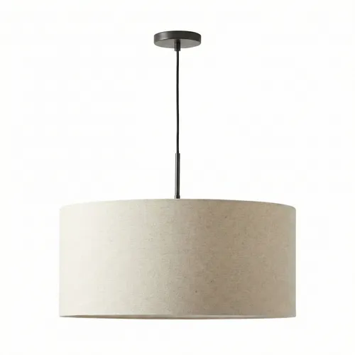 Colgante Aura Drum Lino - Lámparas colgantes, Uruguay | La Perla