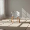 Silla De Comedor Polipropileno-y-madera Blanco Gardenia en Blanco - Sillas, Uruguay | Divino, vista 1 de 4
