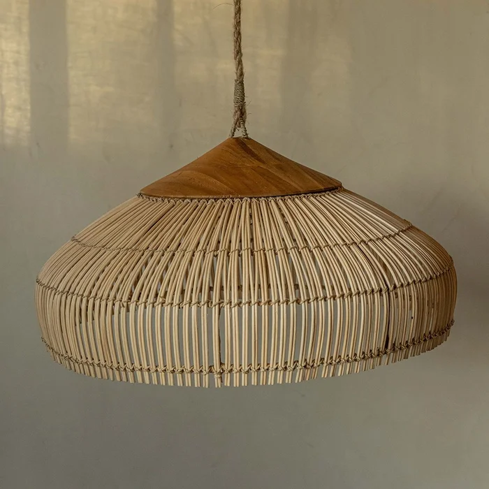 Pantalla Poppy natural 55d en Madera natural - Lámparas colgantes, Uruguay | De Arcos