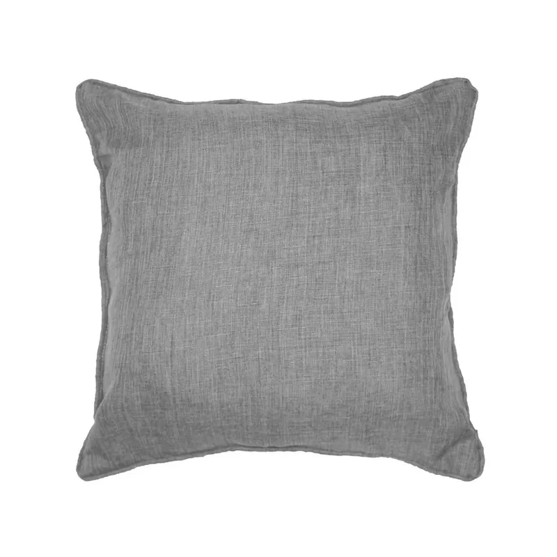 Almohadón C/ribete Algodon Gris Ank en Gris - Textiles, Uruguay | Divino