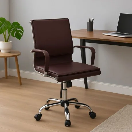 Silla de oficina Veloce en Marrón - Sillas de escritorio, Uruguay | La Cueva Muebles, vista 7