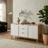 Aparador 2 Puertas 3 Cajones Blanco - Línea Berlín en Gris - Muebles para TV, Uruguay | Ecowood, vista 1 de 3