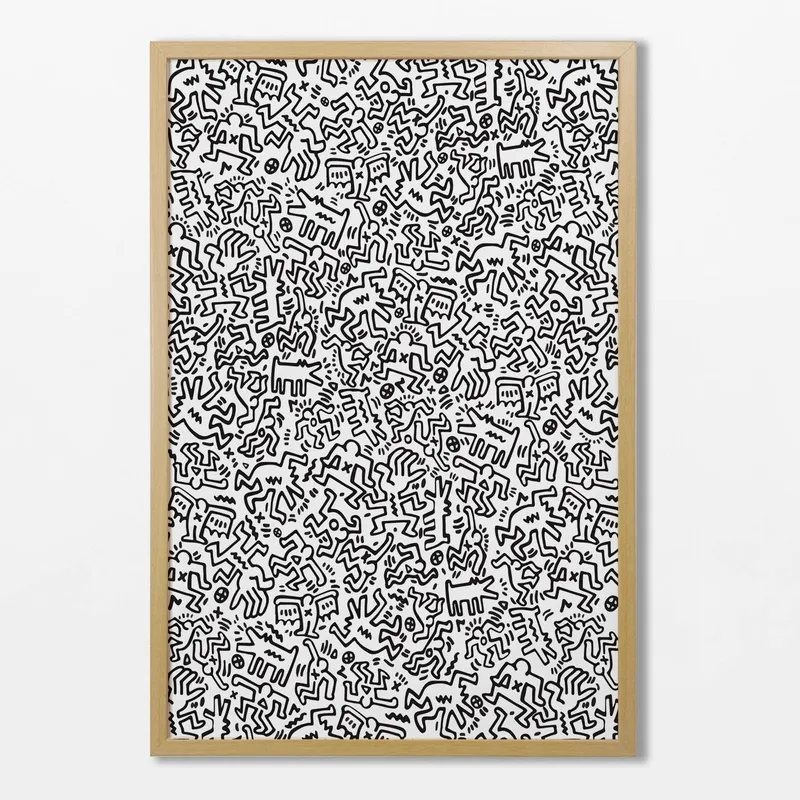 Keith Haring - Figuras en Multicolor - Láminas, Uruguay | La Cuadrería