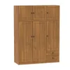 Ropero 6 puertas 2 cajones Linea Naturale en Marrón - Roperos y placares, Uruguay | La Cueva Muebles, vista 11 de 12