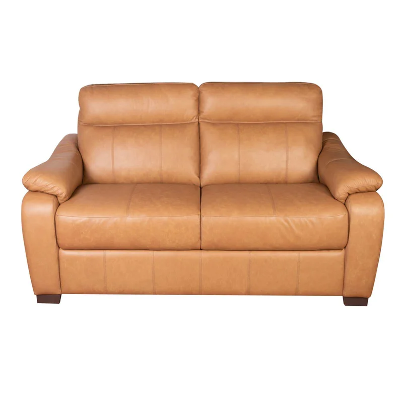 Sofa 2 Cuerpos Cuero-100-natural Marron Laurent Camel en Beige - Sillones y sofás, Uruguay | Divino, vista 3