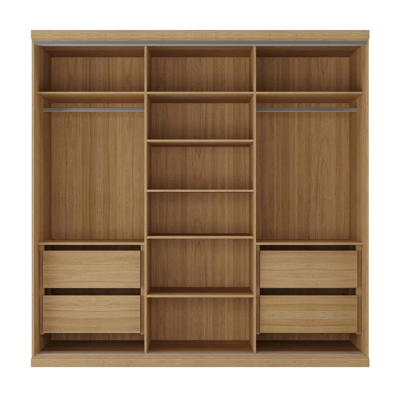 Ropero Placard 3 Puertas Mdf Natural-beige South en Madera natural - Roperos y placares, Uruguay | Divino, vista 3
