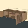 Rack PLISSE 1.40 m Madera en Madera natural - Muebles para TV, Uruguay | Finkel, vista 3 de 3