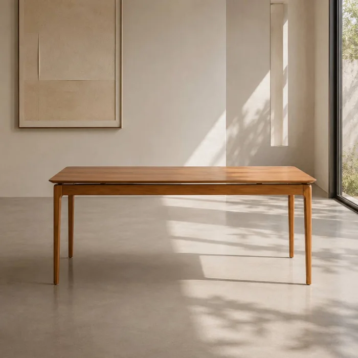 Mesa de Comedor Wind - 140 x 90 - Canela en Blanco, Uruguay | NYR
