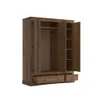 Ropero 3 Puertas - Madera Maciza - Línea Monterrey - Nogal - Roperos y placares, Uruguay | Ecowood, vista 3 de 4
