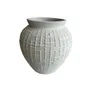 FLORERO CERAMICA D17.5x18CM PUNTILLO BLANCO en Blanco - Jarrones, Uruguay | Decohogar, vista 2 de 3