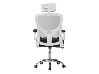 Silla de escritorio con apoya cabeza en disponible Blanco/negro - Escritorios y sillas de escritorio, Uruguay | Que Sal Muebleria, vista 3