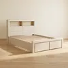 Cama Queen Madera-acacia Natural-beige Newport en Blanco - Dormitorio, Uruguay | Divino, vista 1 de 7