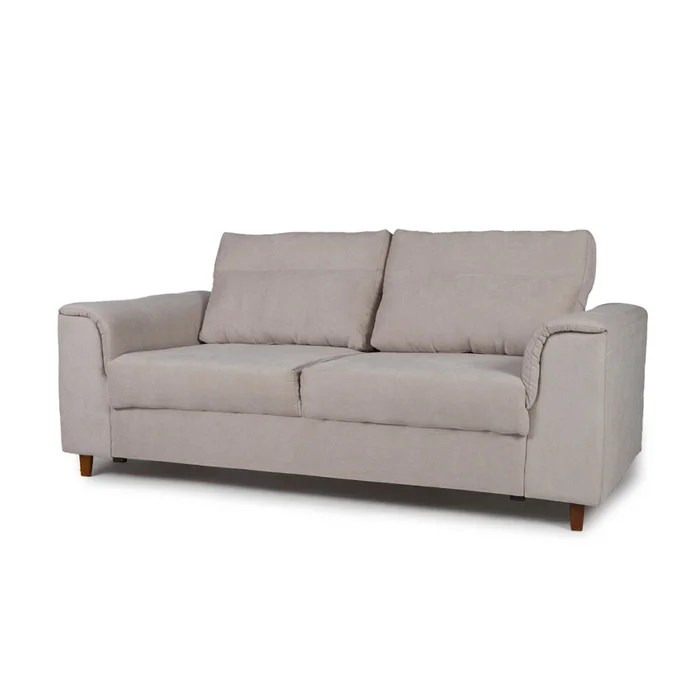 Sofá Aston (Outlet) - Tela Microfibra - 3 cuerpos - Berlin 02 (Beige) en Beige - Sillones y sofás, Uruguay | Nyr