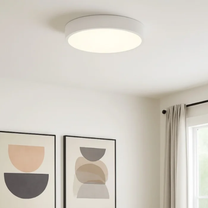 Plafon LED Redondo Philly 30 CM Blanco en Blanco - Lámparas colgantes, Uruguay | Serlux, vista 6