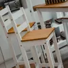 Desayunador 4 Bancos Cocina Comedor Madera - Blanco - Línea Monterrey - Mesas de comedor, Uruguay | Ecowood, vista 4 de 9