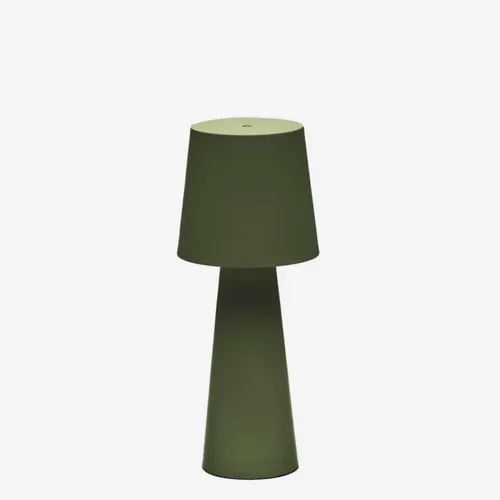 Lámpara de mesa Arenys - grande de exterior de metal con acabado pintado verde en Verde - Muebles para el exterior, Uruguay | Kavehome