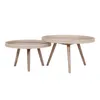 Set Mesas Ratonas Madera Natural-beige Mango Natural en Madera natural - Mesas de living, Uruguay | Divino, vista 2 de 3